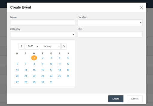Jolojo events popup screen