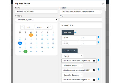 Jolojo calendar plugin